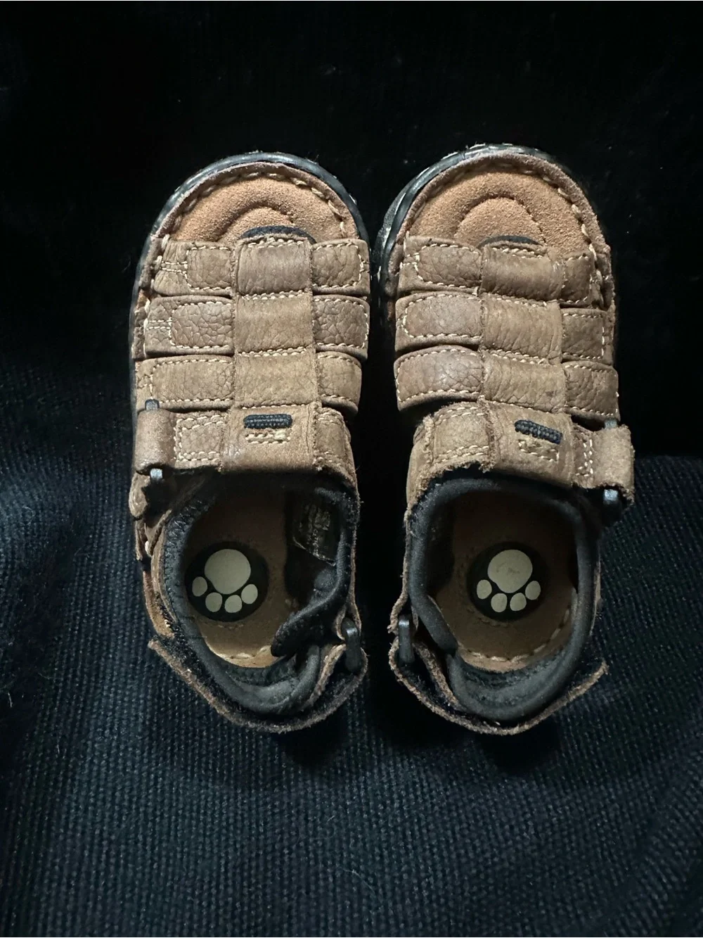 Buster Brown Brown Toddler Sandals Size 5.5 VINTAGE LEATHER ADJUSTABLE